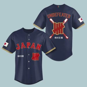 Japan Baseball Undefeated Navy 2026 World Baseball Classic Jersey