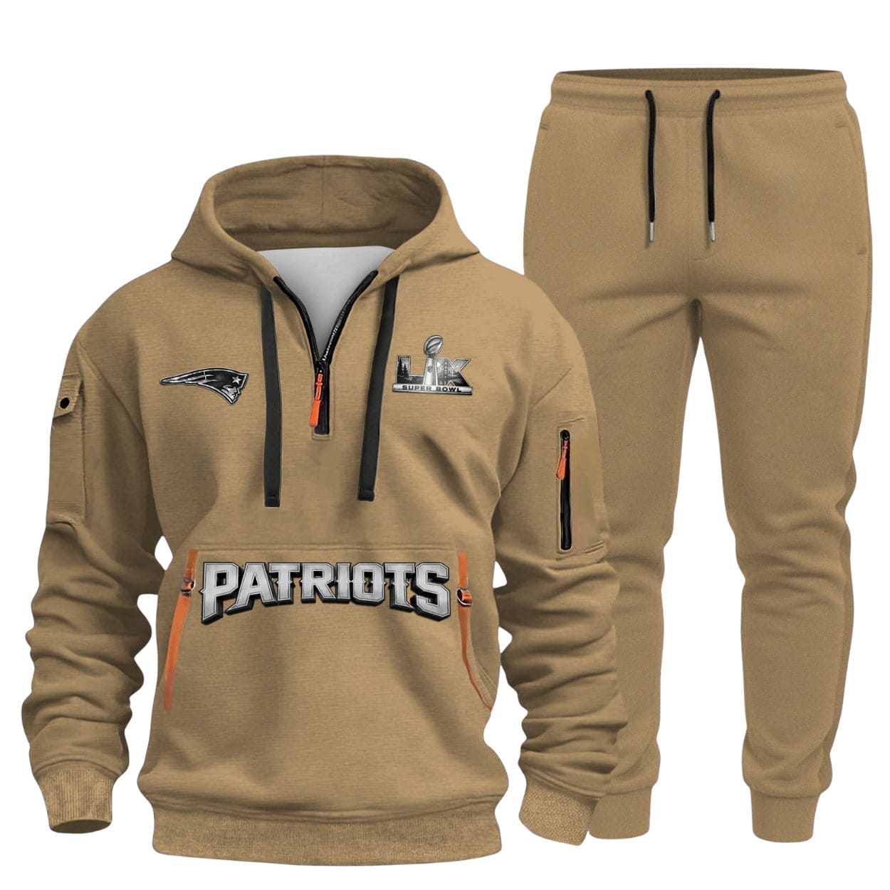 New England Patriots 2026 SB LX Quarter Zip Hoodie & Joggers New England Patriots 2026 SB LX Quarter Zip Hoodie & Joggers
