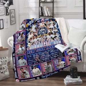 New York Yankees 125th Anniversary 1901 2026 Blanket 3