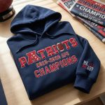 Patriots 2025-2026 AFC Champions We All We Got Embroidered Hoodie