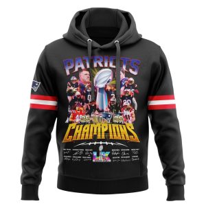 Patriots 2026 LX Champions Signature Commemorative Hoodie 1