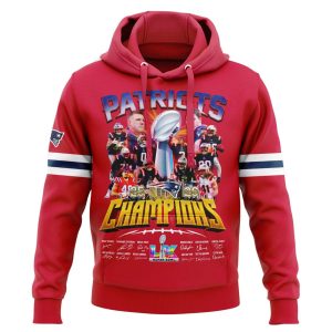 Patriots 2026 LX Champions Signature Commemorative Hoodie 3