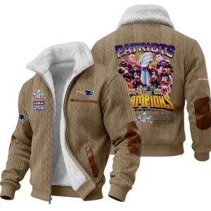 Patriots 2026 LX Champions Signature Commemorative Winter Fleece Jacket 5 Patriots 2026 LX Champions Signature Commemorative Winter Fleece Jacket 2