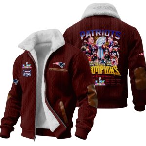 Patriots 2026 LX Champions Signature Commemorative Winter Fleece Jacket 2 Patriots 2026 LX Champions Signature Commemorative Winter Fleece Jacket 5