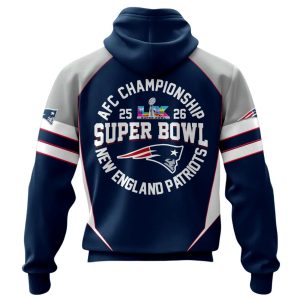 Patriots 25 26 AFC Championship SB LX Hoodie 1 Patriots 25 26 AFC Championship SB LX Hoodie 2