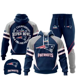 Patriots 25 26 AFC Championship SB LX Hoodie