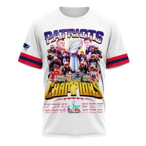 Patriots S Bowl LX Champions Signature Commemorative Shirt 2