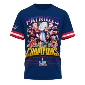 Patriots S Bowl LX Champions Signature Commemorative Shirt
