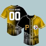 Personalized Pittsburgh Pirates x Pittsburgh Steelers Baseball Jersey