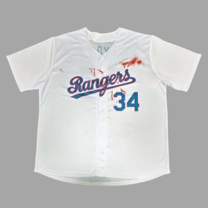 Rangers Nolan Ryan Bloody Jersey Giveaway 1 Rangers Nolan Ryan Bloody Jersey Giveaway 1
