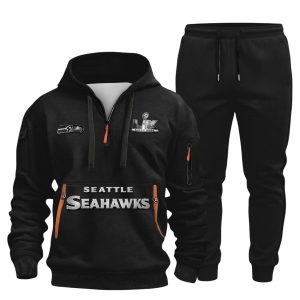 Seattle Seahawks 2026 SB LX Quarter Zip Hoodie & Joggers 2