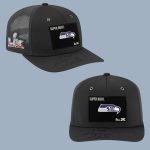 Seattle Seahawks Aj Barner Signed Bowl LX Giveaway Hat
