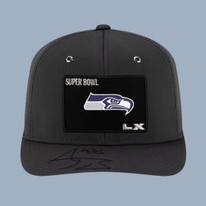 Seattle Seahawks Aj Barner Signed Bowl LX Giveaway Hat 2 Seattle Seahawks Aj Barner Signed Bowl LX Giveaway Hat (2)