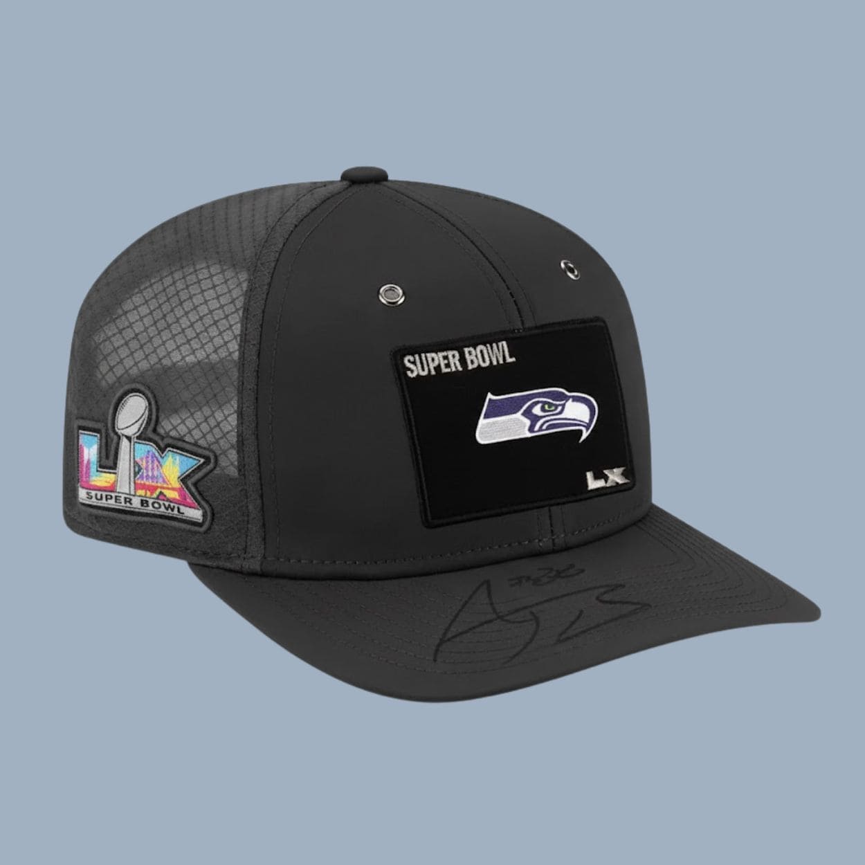 Seattle Seahawks Aj Barner Signed Bowl LX Giveaway Hat Seattle Seahawks Aj Barner Signed Bowl LX Giveaway Hat