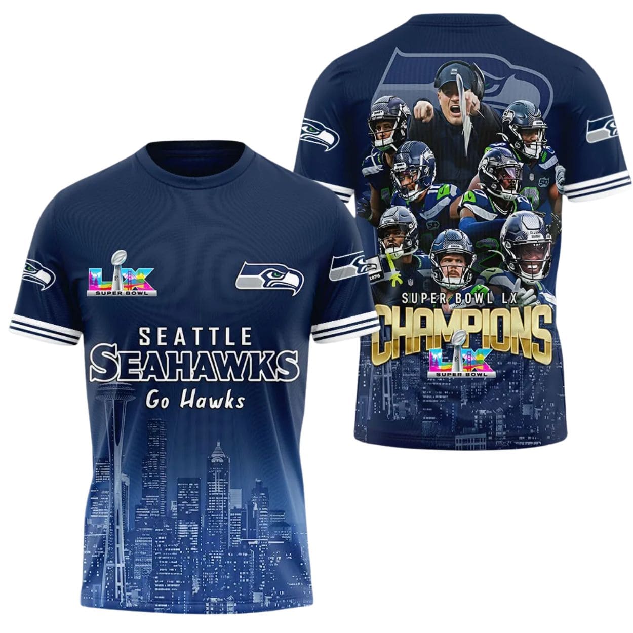Seattle Seahawks SB LX Champions Commemorative Shirt Seattle Seahawks SB LX Champions Commemorative Shirt