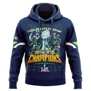 Seattle Seahawks SB LX Champions Signature Hoodie