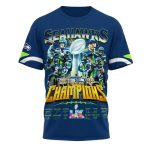 Seattle Seahawks SB LX Champions Signature Shirt