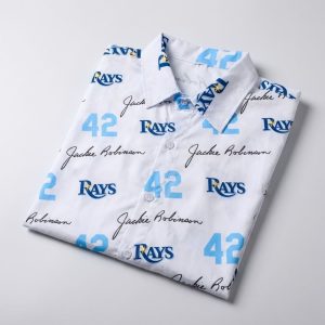 Rays 2026 Jackie Robinson Day Hawaiian Shirt 2 Tampa Bay Rays 2026 Jackie Robinson Day Hawaiian Shirt
