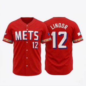 2026 Mets Francisco Lindor Puerto Rican Heritage Jersey 1