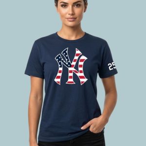 2026 Military Appreciation Night x Red White Blue Yankees T shirt 2