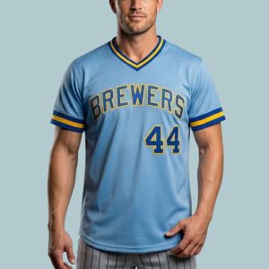 2026 Milwaukee Brewers Hank Aaron Jersey 1