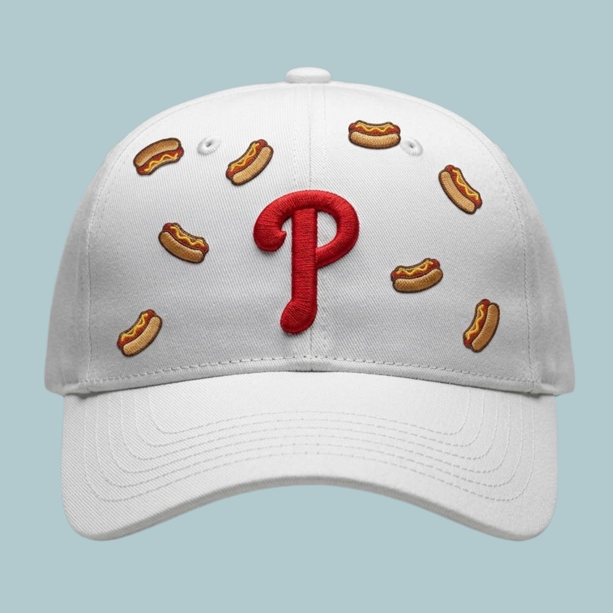 2026 Phillies Hot Dog White Hat 2026 Phillies Hot Dog White Hat