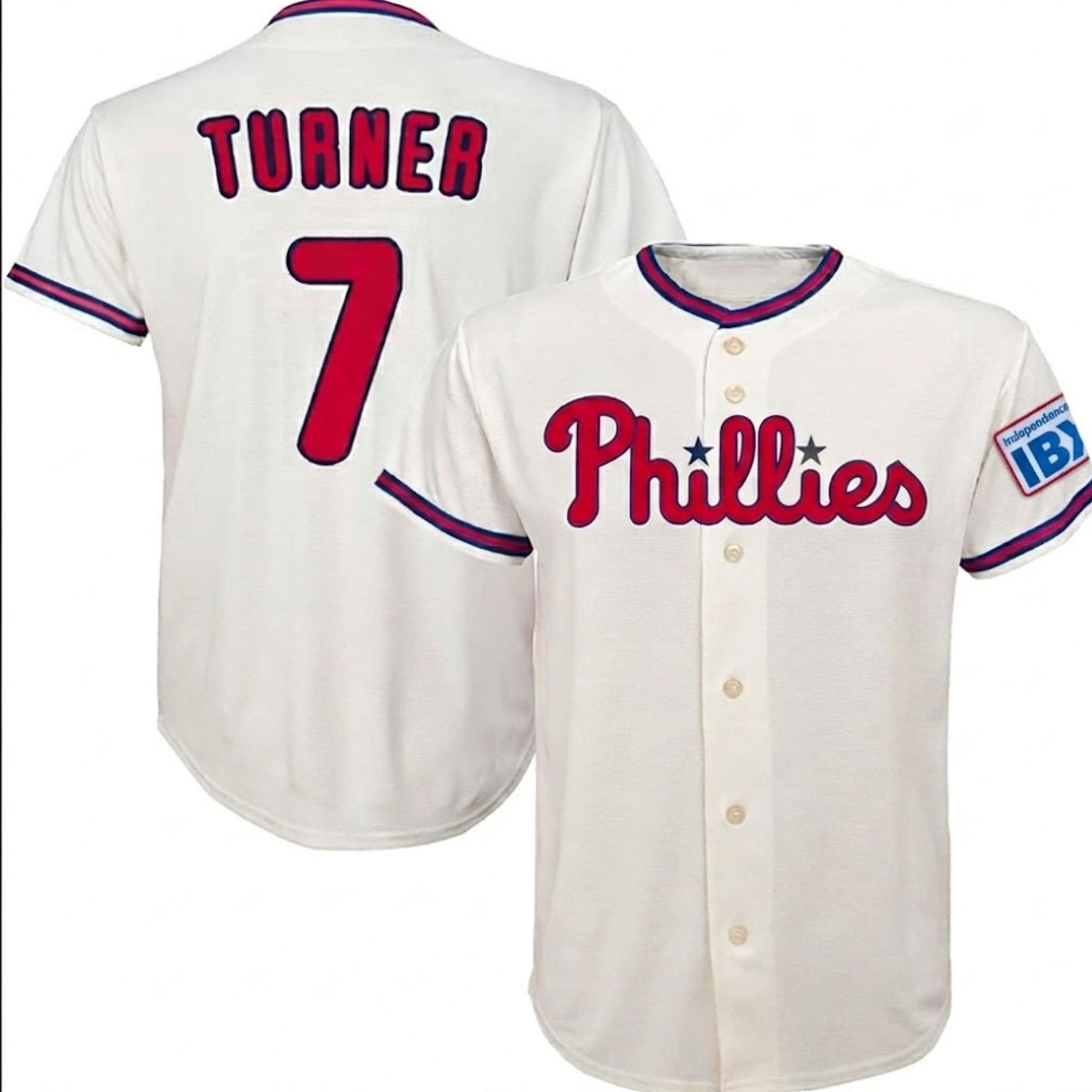 2026 Phillies Independence Blue Cross Trea Turner Jersey 2026 Phillies Independence Blue Cross Trea Turner Jersey