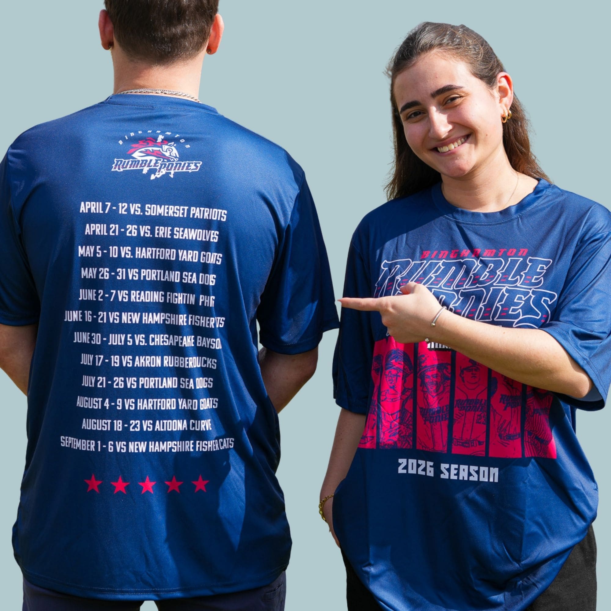 Binghamton Rumble Ponies 2026 Schedule Concert Tee Binghamton Rumble Ponies 2026 Schedule Concert Tee