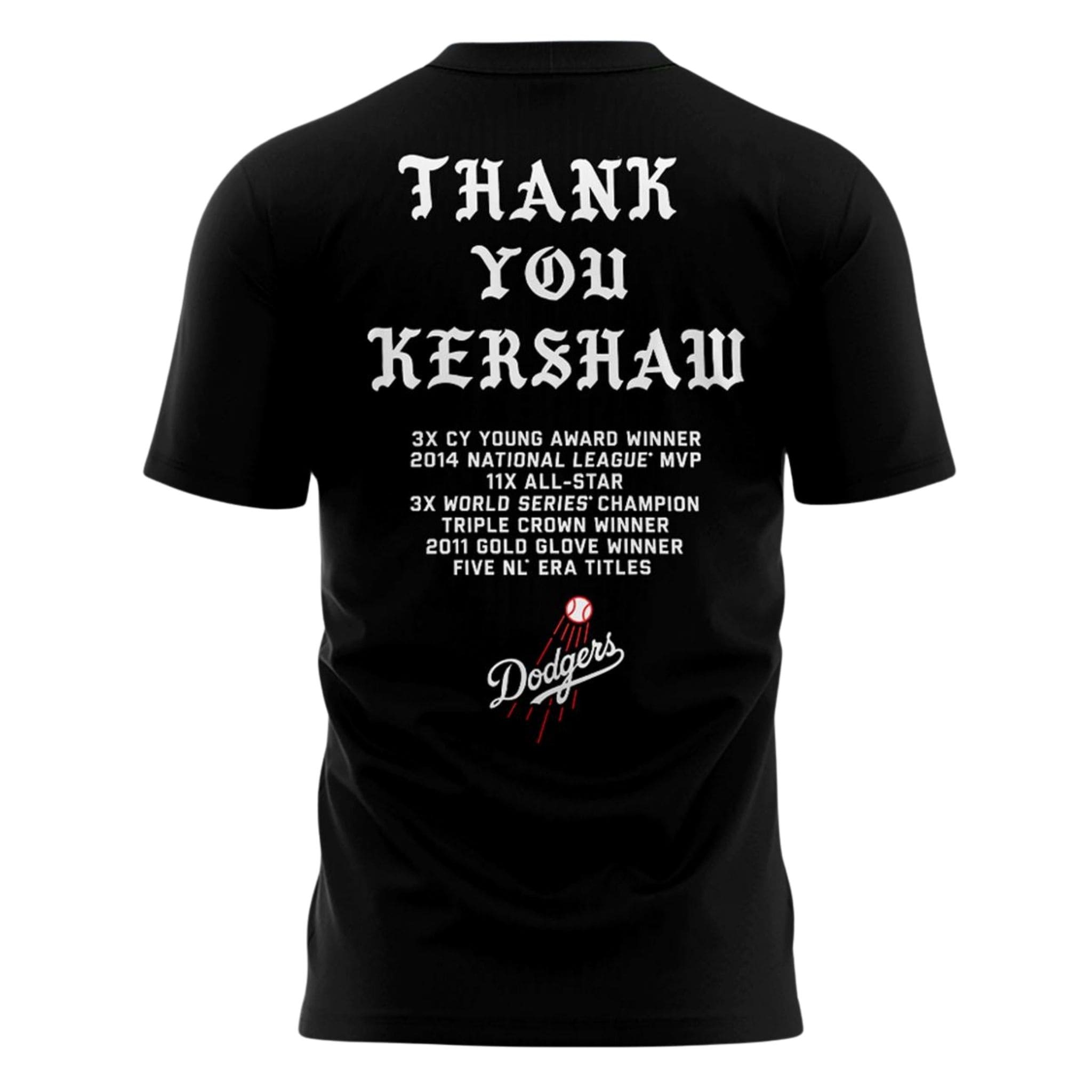 Dodgers 2026 Thank You Clayton Kershaw Shirt Dodgers 2026 Thank You Clayton Kershaw Shirt