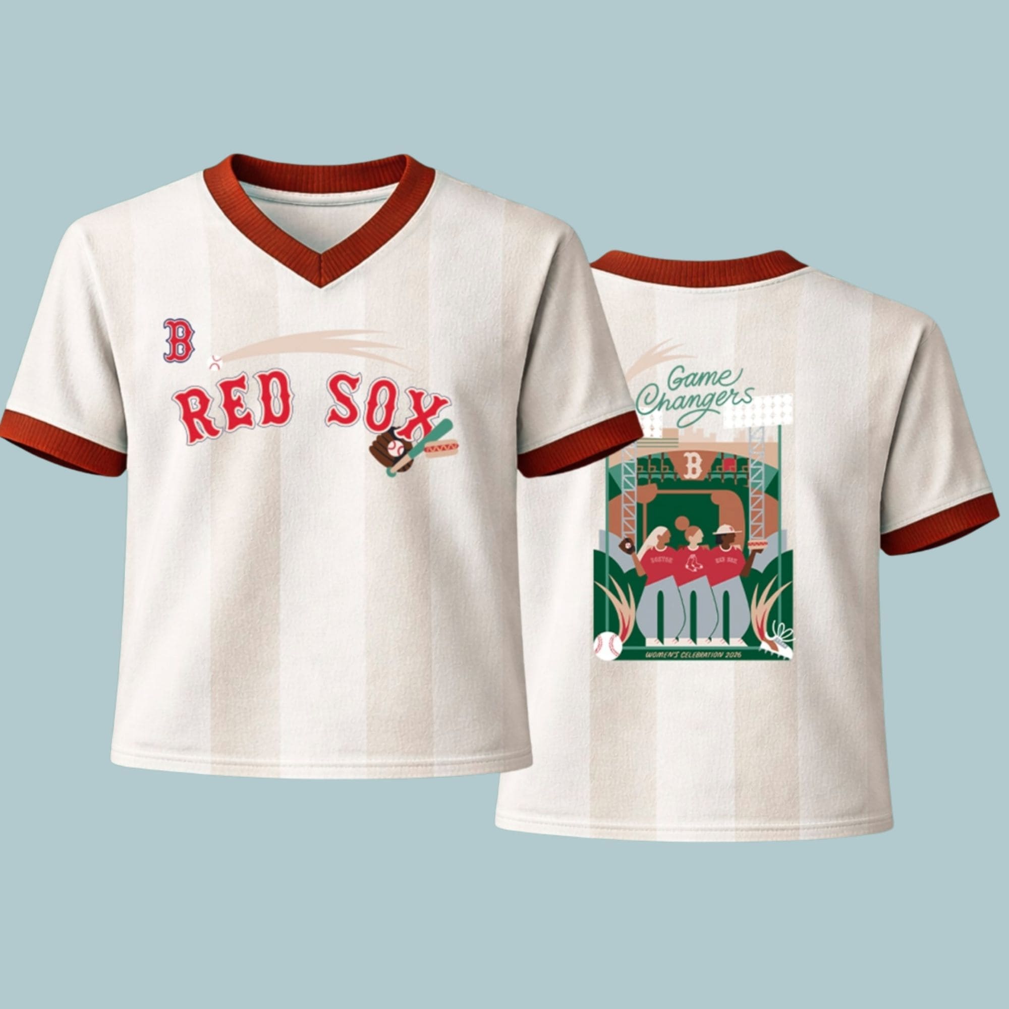 Red Sox 2026 Women's Celebration Jersey - Icestork Red Sox 2026 Women's Celebration Jersey - Icestork