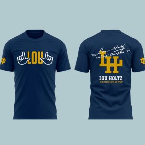 Remembering The Life And Legacy Of Lou Holtz Notre Dame T Shirt