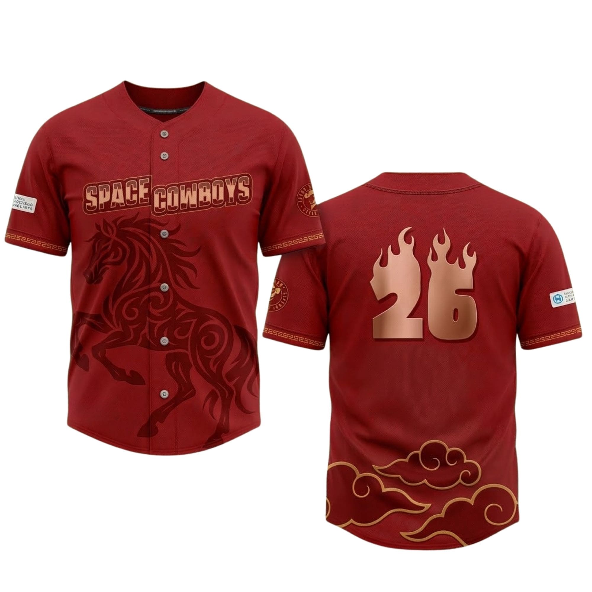 Space Cowboys 2026 AAPI Heritage Night Fire Horse Jersey Space Cowboys 2026 AAPI Heritage Night Fire Horse Jersey