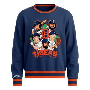 Tigers 2026 Giveaway Caricature Crewneck Sweatshirt 1