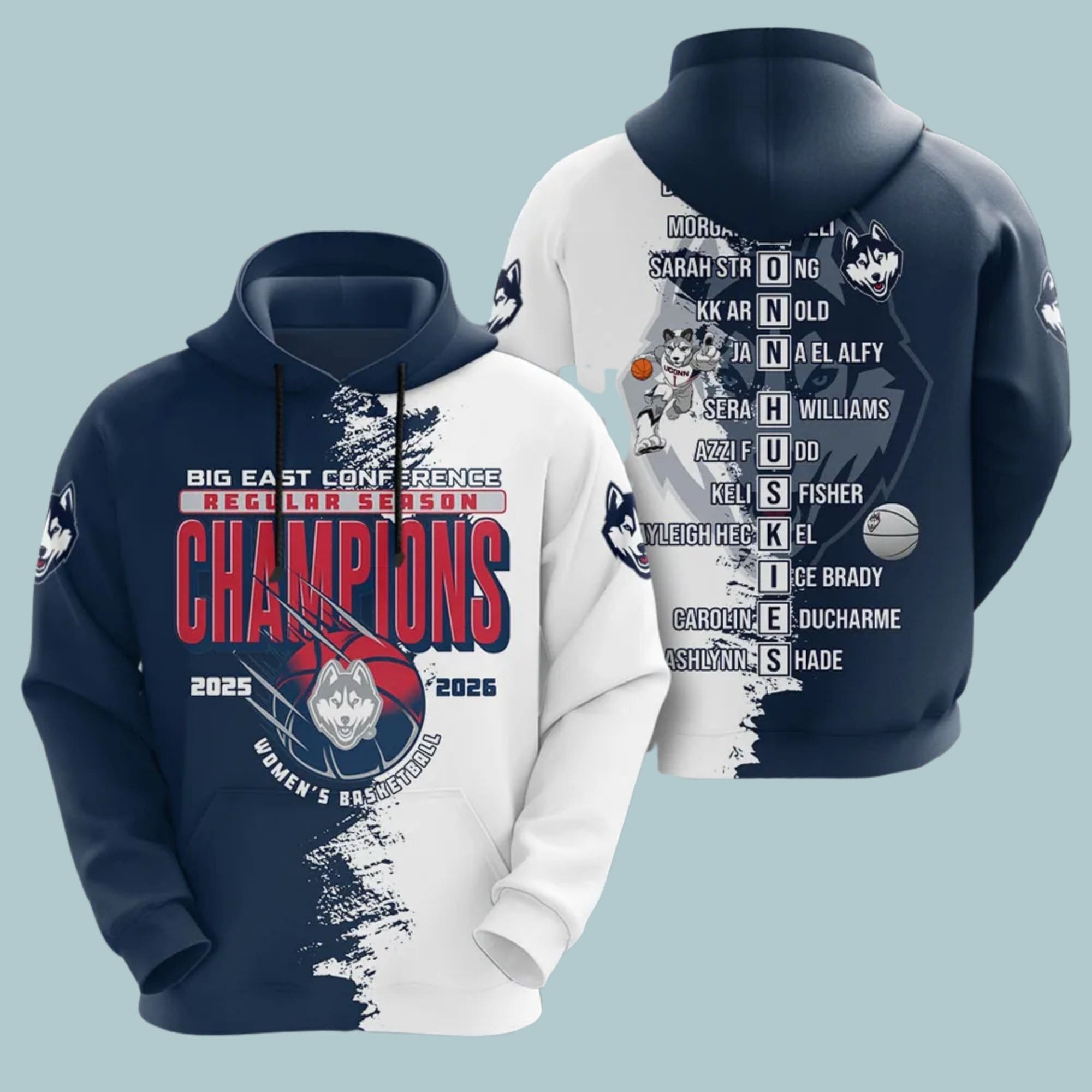 UConn Huskies Women’s Basketball 2026 Big East Champions Shirt UConn Huskies Women’s Basketball 2026 Big East Champions Shirt
