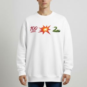 Wilt Bam Kobe A'ja Wilson Emoji Shirt cotton Men's White Sweatshirt