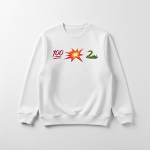 Wilt Bam Kobe A'ja Wilson Emoji Shirt cotton Women's White Sweatshirt