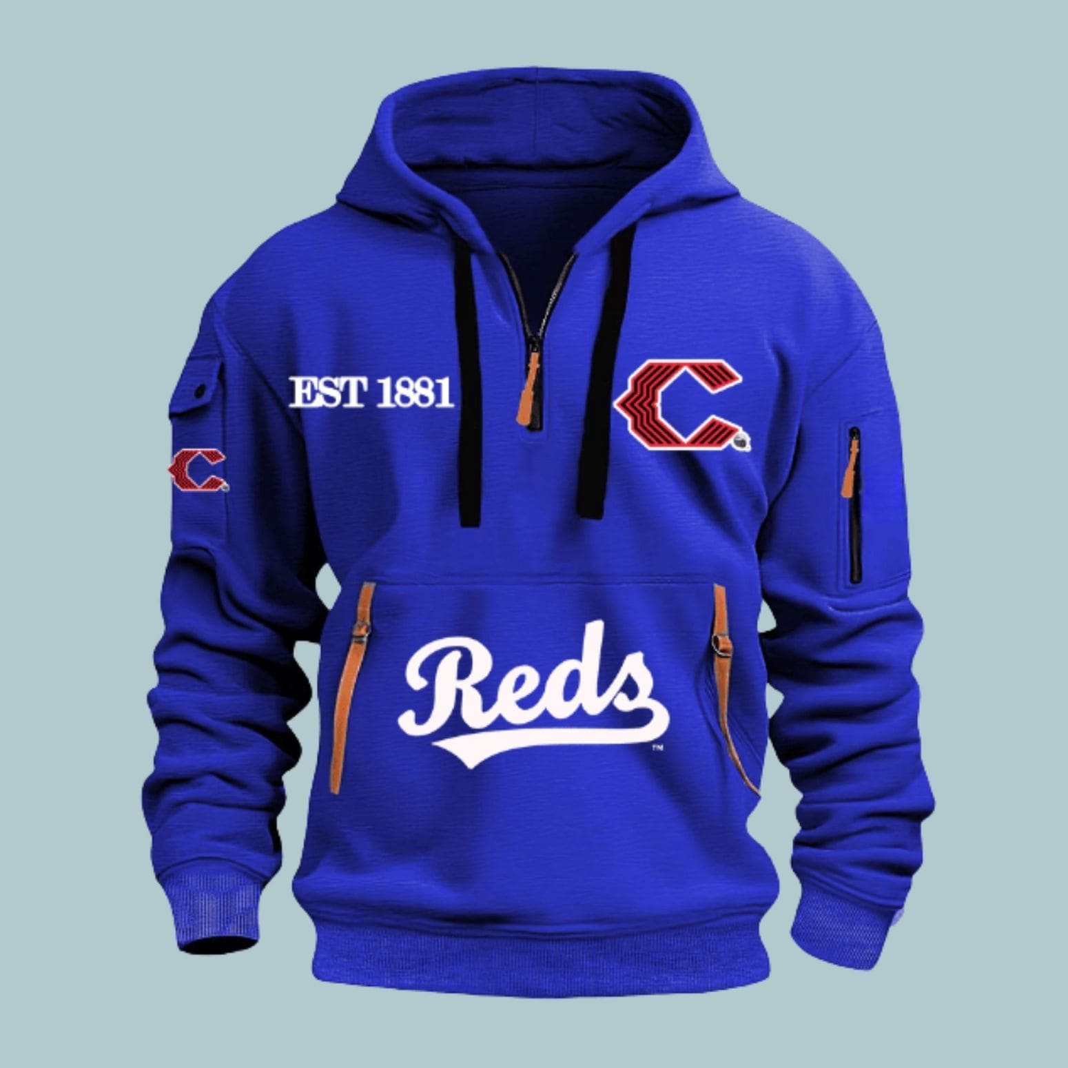2026 Reds Est 1881 Quarter Zip Hoodie 2026 Reds Est 1881 Quarter Zip Hoodie