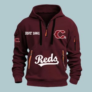 2026 Reds Est 1881 Quarter Zip Hoodie 1 2026 Reds Est 1881 Quarter Zip Hoodie 4