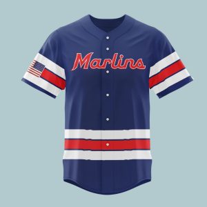 Marlins 2026 USA 250th Celebration Giveaway Jersey 1 Marlins 2026 USA 250th Celebration Giveaway Jersey 1