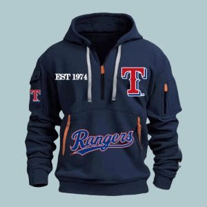 Rangers Est 1974 Quarter Zip Hoodie 4 Rangers Est 1974 Quarter Zip Hoodie 2