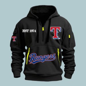Rangers Est 1974 Quarter Zip Hoodie 2 Rangers Est 1974 Quarter Zip Hoodie 3
