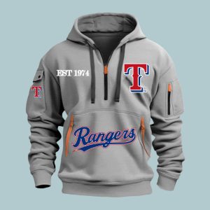 Rangers Est 1974 Quarter Zip Hoodie 1 Rangers Est 1974 Quarter Zip Hoodie 4