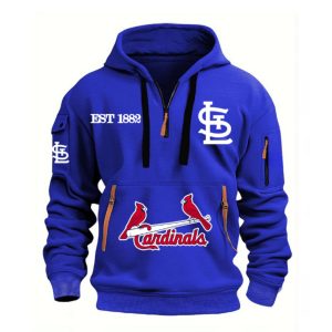 St Louis Cardinals Est 1882 Quarter Zip Hoodie 1