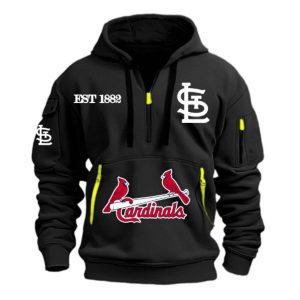 St Louis Cardinals Est 1882 Quarter Zip Hoodie 3