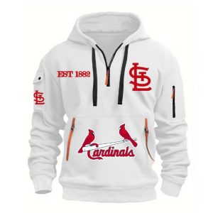 St Louis Cardinals Est 1882 Quarter Zip Hoodie