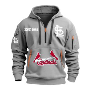 St Louis Cardinals Est 1882 Quarter Zip Hoodie 4