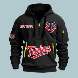 Twins Est 1901 Quarter Zip Hoodie 3