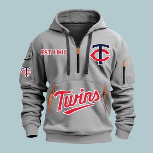 Twins Est 1901 Quarter Zip Hoodie 4
