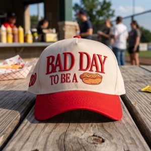 2026 Washington Nationals Bad Day To Be A Hot Dog Promotional Baseball Hat 1