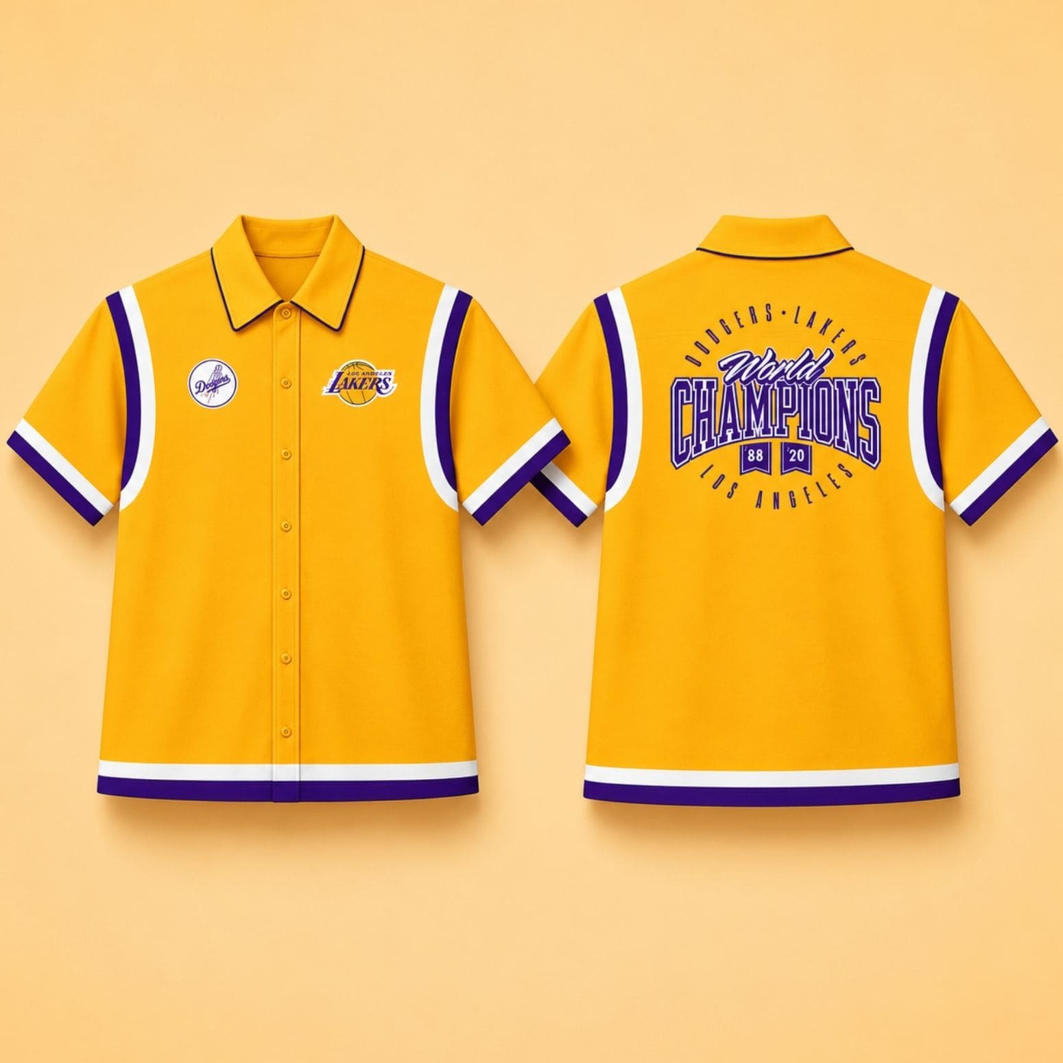 2026 Lakers Night Dodgers Hawaiian Shirt - Icestork